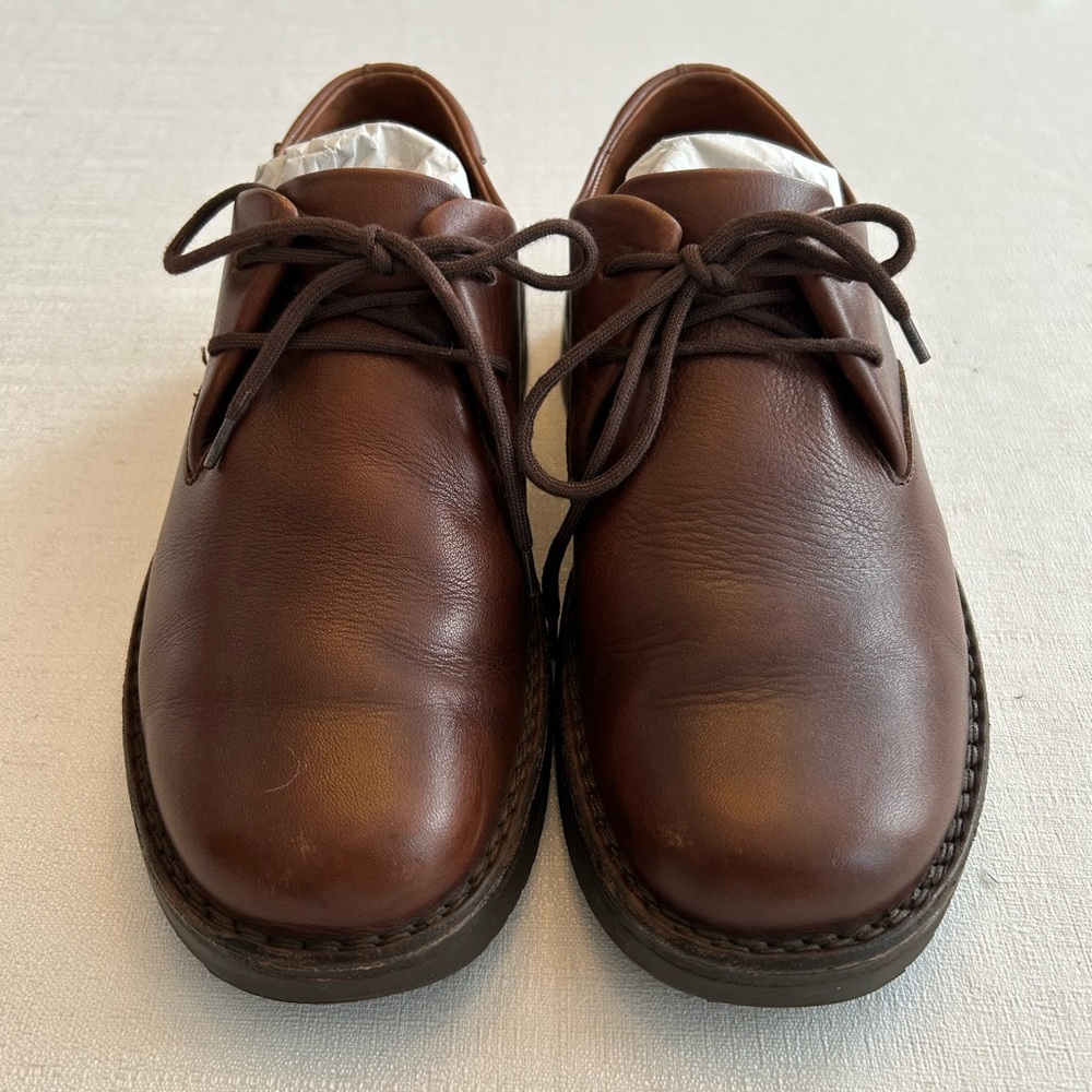 1803 Brown Leather Lace Up Shoes